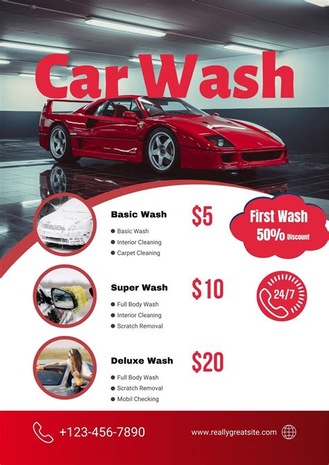 Car Wash Template Examples