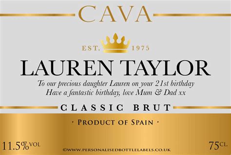 Cava Labels Description