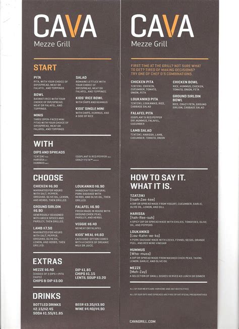 The Benefits of a Printable Cava Menu