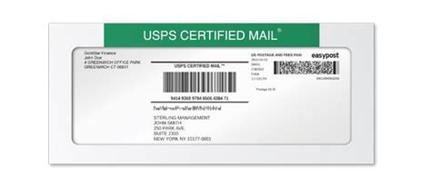 Certified Mail Labels for Government Agencies