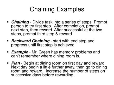 Chaining Examples