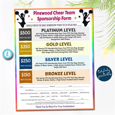 Cheer Sponsorship