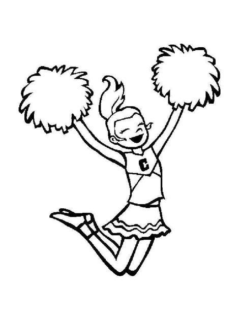 Cheerleading Coloring Pages for Adults