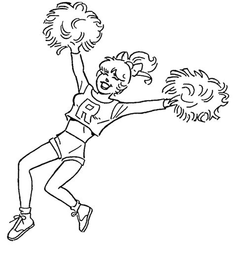 Cheerleading Squads Coloring Pages