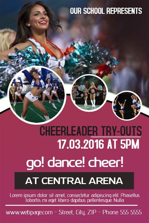 Cheerleading Tryout Flyer Creativity