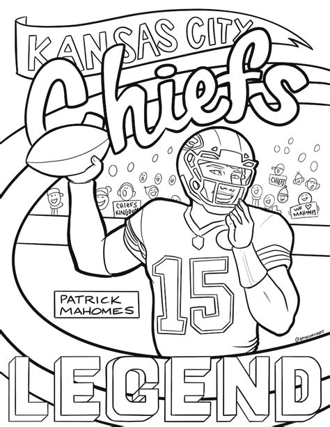 Chiefs Ball Coloring Page