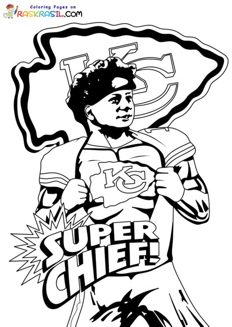 Chiefs Fans Coloring Page