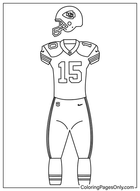 Chiefs Jersey Coloring Page