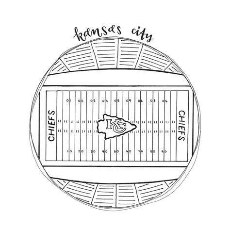 Chiefs Stadium Coloring Page