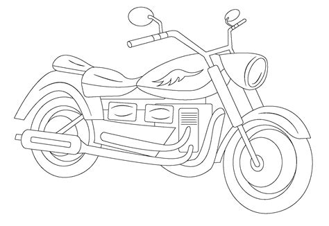 Selecting the perfect motorcycle coloring page