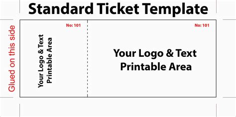 Choosing Printable Ticket Template Word