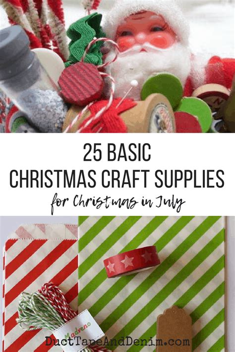 Materials for Christmas Crafts