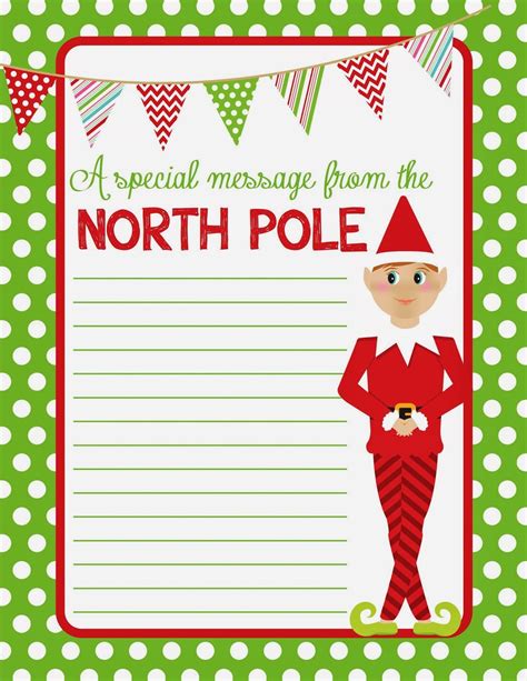 Description of Christmas Elf Letter Template 9