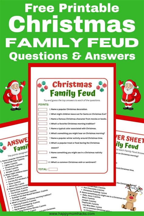 Christmas Family Feud Questions and Answers