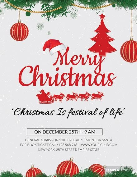 Christmas Flyer Template Word Download