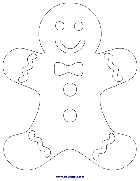 Christmas Gingerbread Template