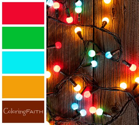 Christmas Lights Code Coloring Page