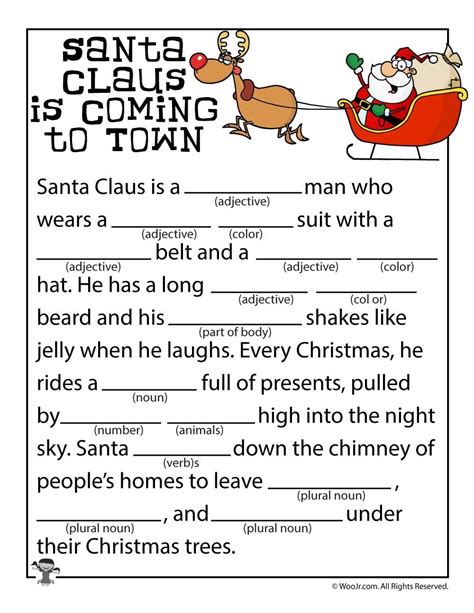 Christmas Mad Libs Printable 10