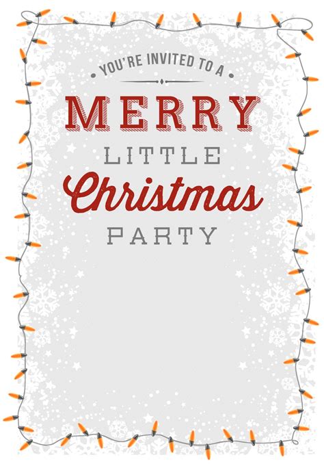 Christmas Party Invitations Template 3