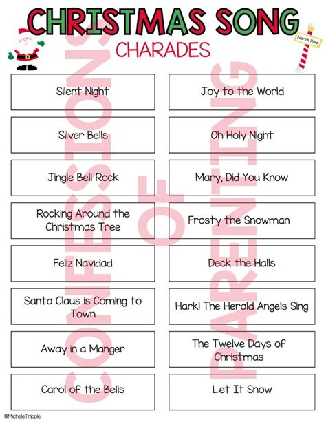 Christmas Song Charades Image