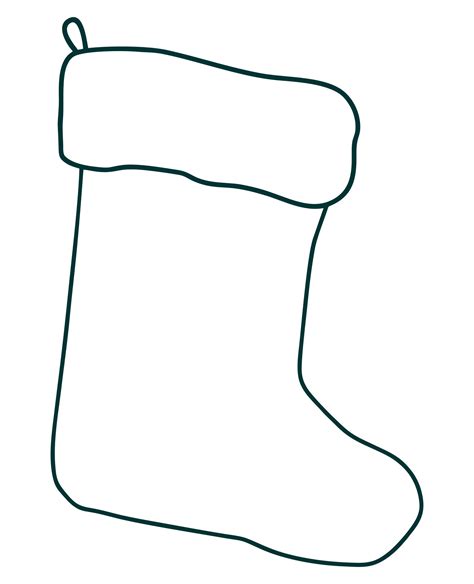 Christmas Stocking Printable Template 10