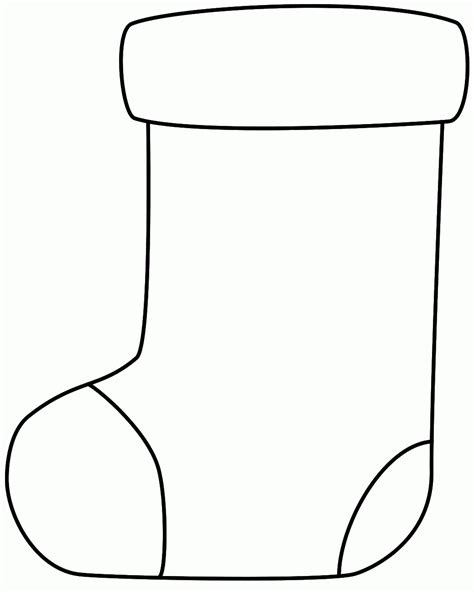 Christmas Stocking Printable Template 3