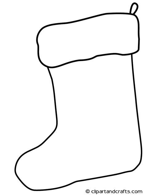 Christmas Stocking Printable Template 7