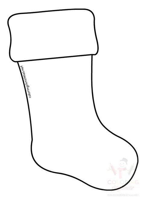 Christmas Stocking Printable Template 8