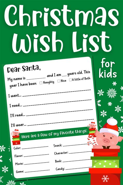 Christmas Wishlist Ideas for Kids