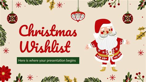 Christmas Wishlist Presentation Template Benefits