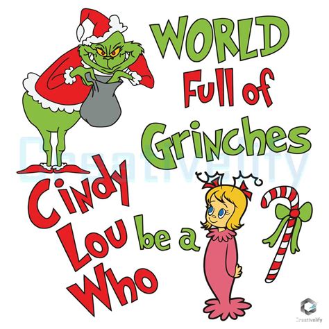 Cindy Lou Who creative template