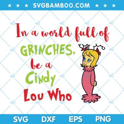 Cindy Lou Who motivational template