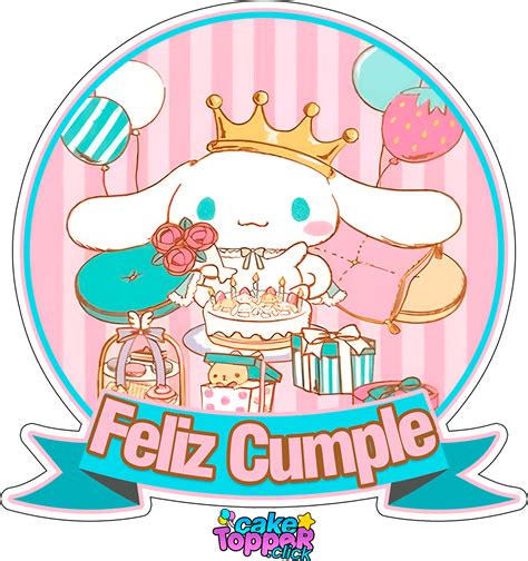 Cinnamoroll Cake Topper Design