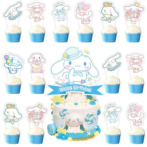 Cinnamoroll Cake Topper Examples