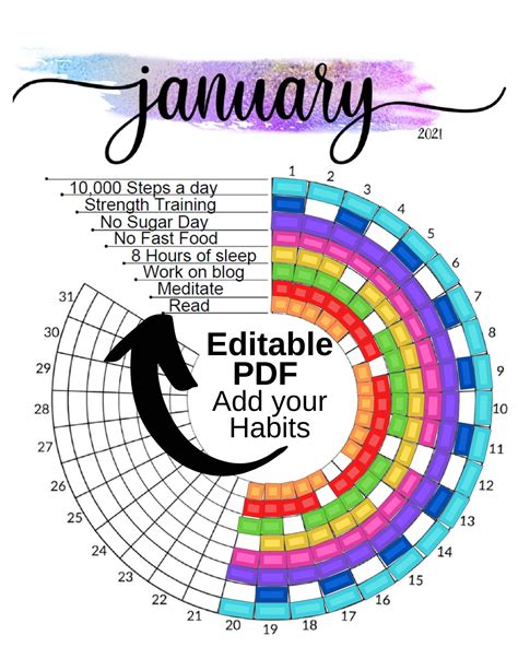 Circular Habit Tracker Apps