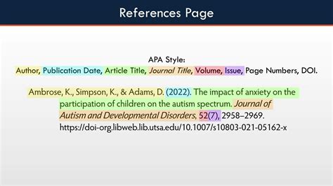 Citation and Reference Guidelines in APA 7th Edition