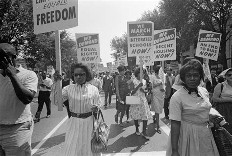 A march during the civil rights movement