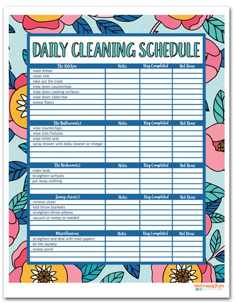 Importance of a Cleaning Schedule