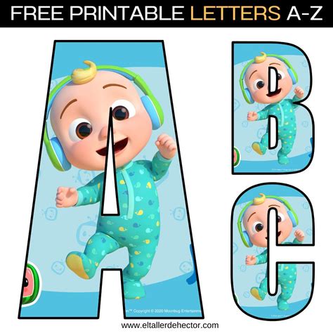 Cocomelon Alphabet Letters Printables Working