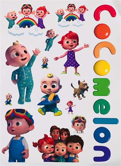 Cocomelon Characters Stickers