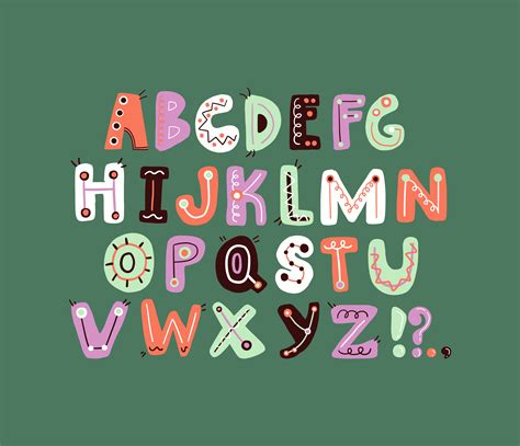 Colorful Alphabet Design