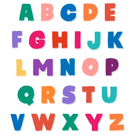 Colorful Alphabet Printable