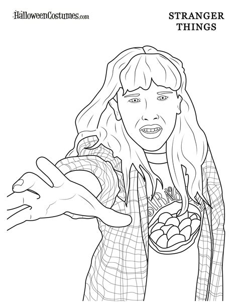 Coloring Pages for Stranger Things Fans