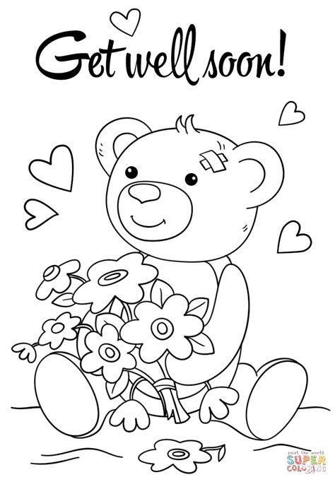 Coloring Pages for Get Well Cards