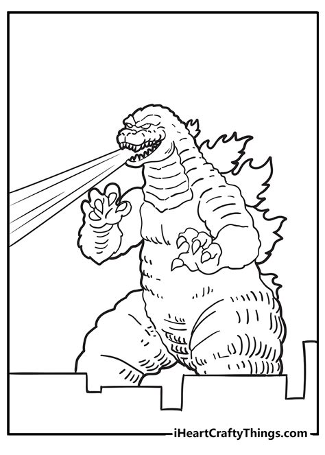 Coloring Pages of Godzilla