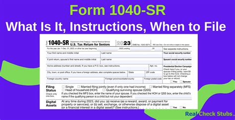 Common Mistakes to Avoid When Completing the 1040 SR Form