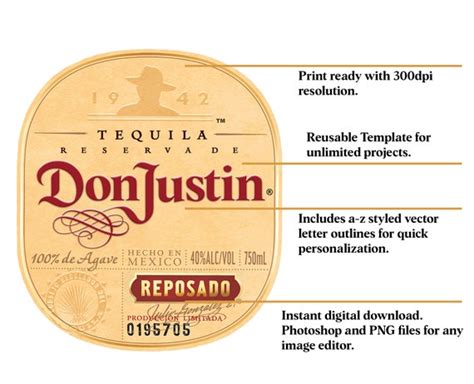 Common Uses for Don Julio Label Templates