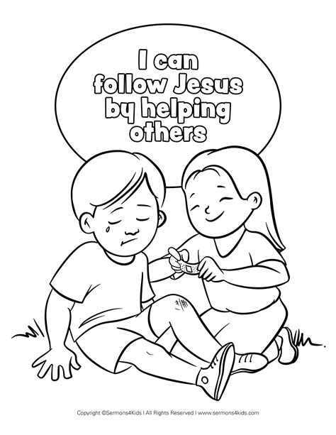 Community and Sharing Jesus Coloring Pages