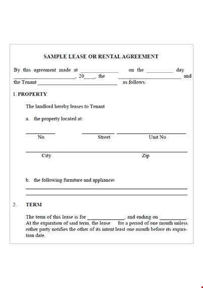 Importance of Comprehensive Lease Agreement