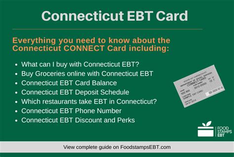 Connecticut Ebt Card FAQs